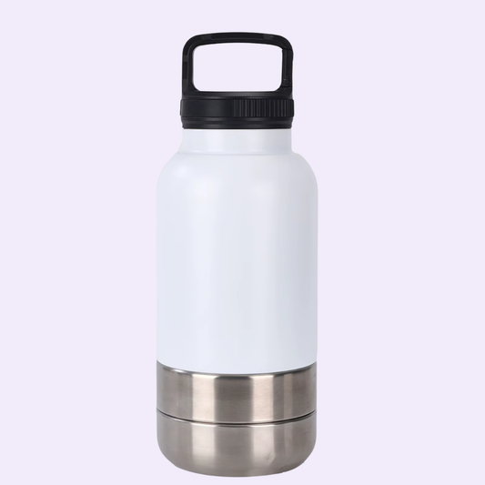 WUFF&Drink – Wasserflasche mit Leckerli-Behälter